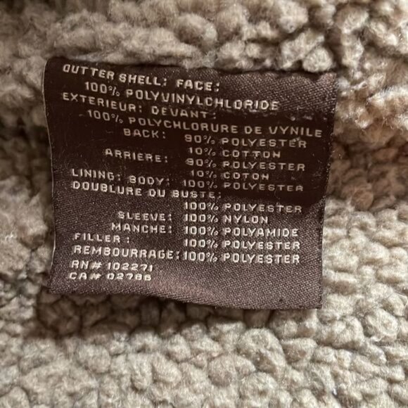 Columbia Sportswear Faux Leather Jacket Brown Large - Picture 10 of 12